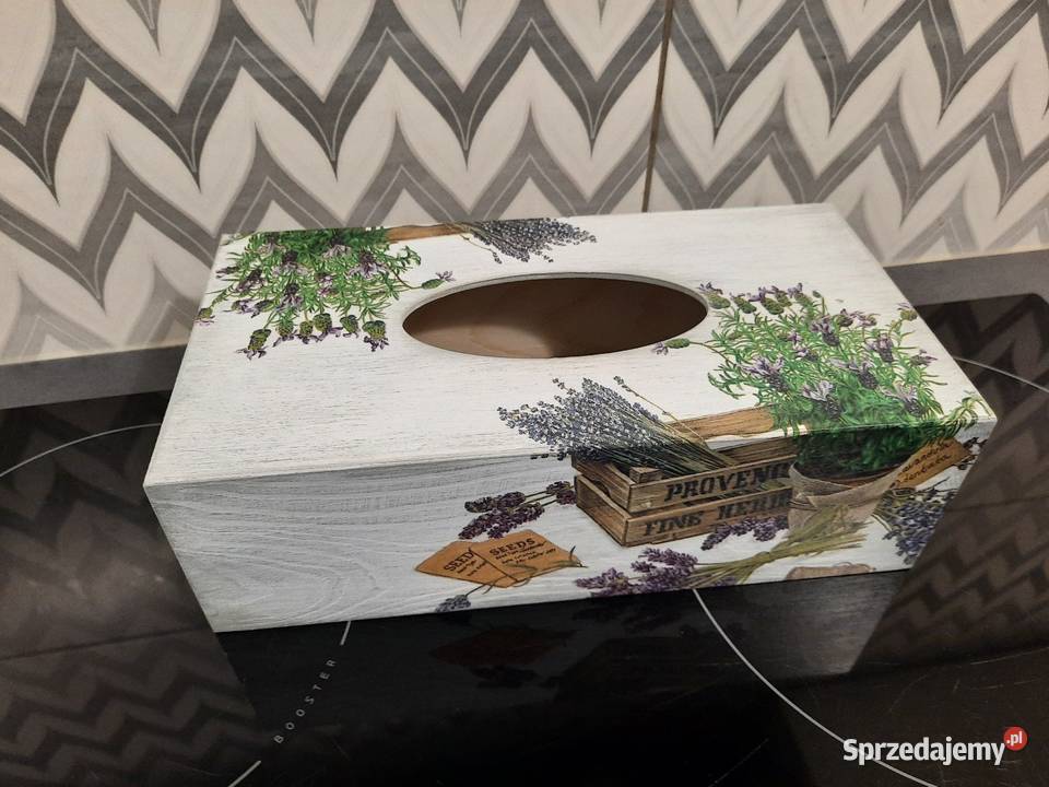 Komplet lawenda taca herbaciarka chustecznik Kędzierzyn-Koźle sprzedam