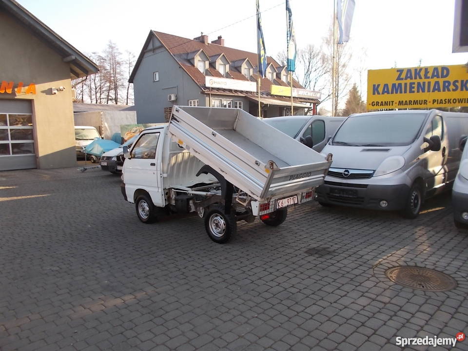 PIAGGIO PORTER 2008 13 skrzynia WYWROTKA OKAZJA biały Kraków