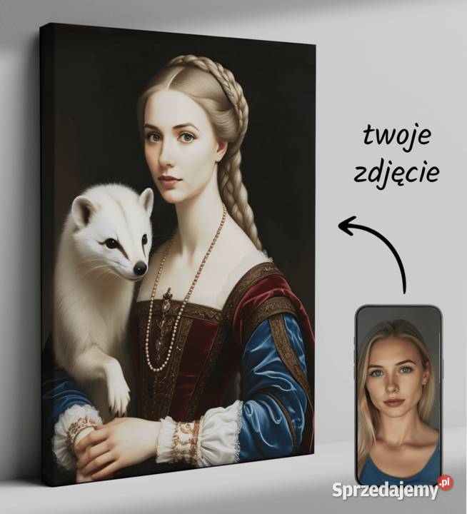 Obraz Portret Królewski na płótnie karykatura Warszawa sprzedam