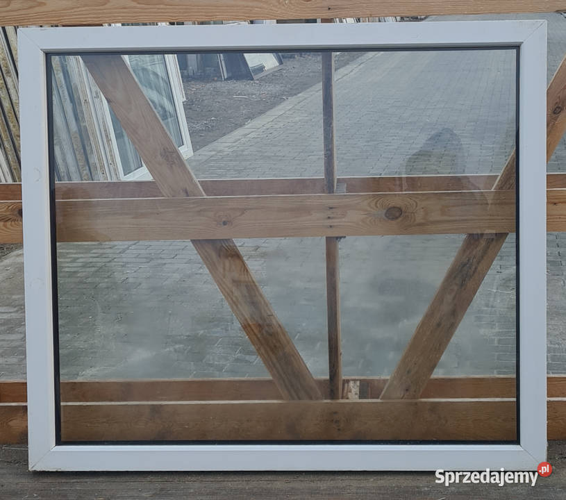 OKNA KacprzaK Witryna 114X102 FIX Używany PCV Okna ścienne sprzedam