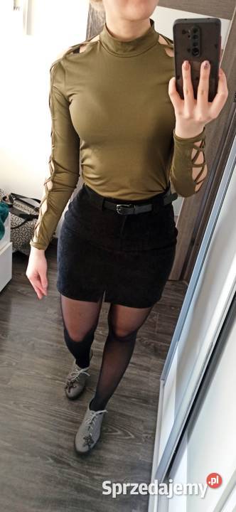 Bluzka z długim rękawem z wycięciami TANIO mazowieckie Warszawa