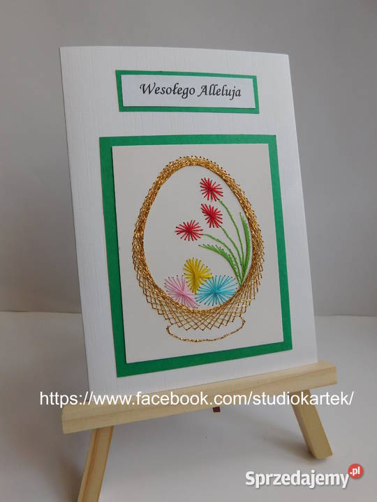 KARTKI WIELKANOC Komunia Ślub itp Handmade Białystok