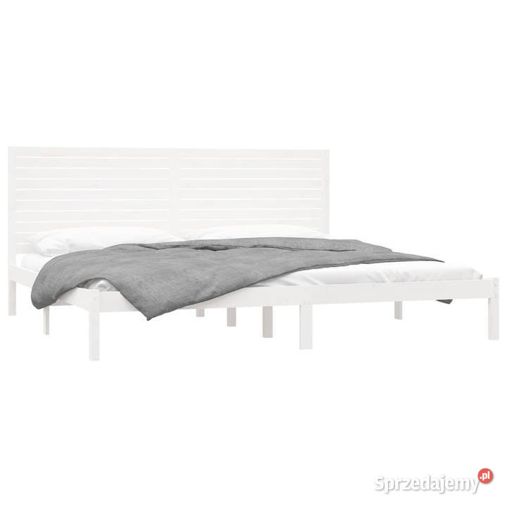 Rama łóżka biała lite drewno 200x200 WM3104629 100cm Warszawa