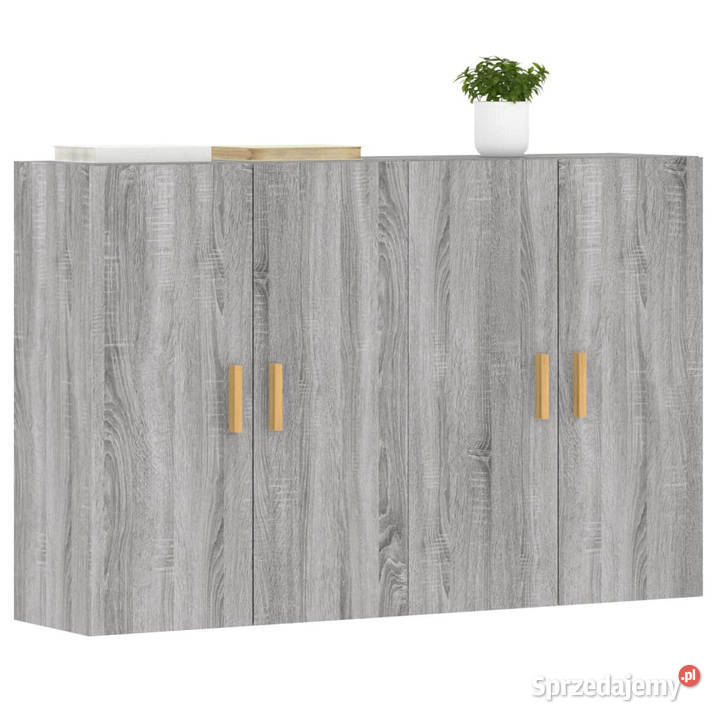 Wiszące szafki 2 szary dąb sonoma materiał Warszawa sprzedam