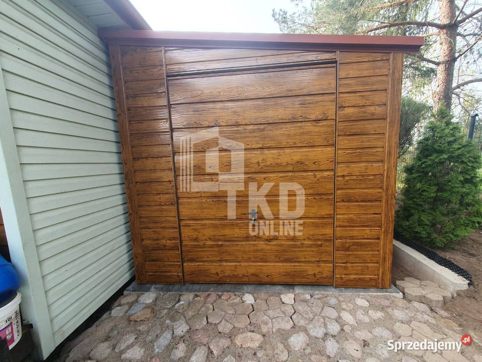 Domek Ogrodowy Schowek Garaż 25x6 Brama uchylna Altany i wiaty Gdańsk