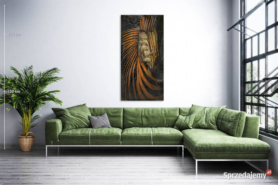 Obraz metalowy 3D LOFT NATURA ZEBRA 75x150 Chmielnik
