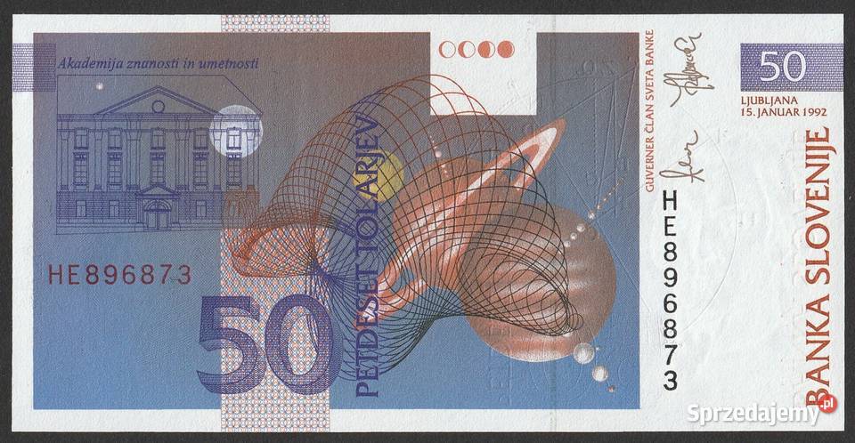 SŁOWENIA 50 TOALARJEV 1992 UNC Numizmatyka sprzedam