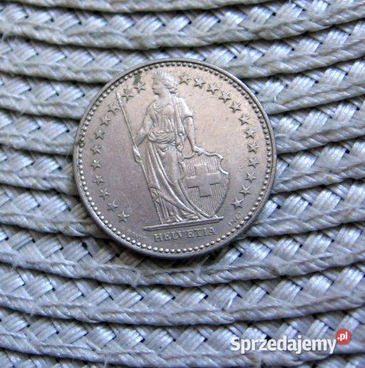 Szwajcaria 1 Frank 1992r Numizmatyka wielkopolskie Kalisz