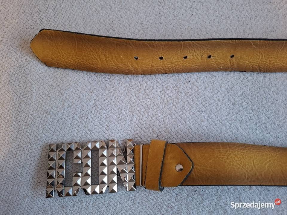 Pasek Damski Skórzany Do Spodni 4 Brązowy Klamra Łomża sprzedam