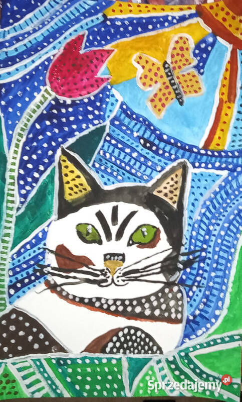 kot malarstwo wstążkowe Będzin