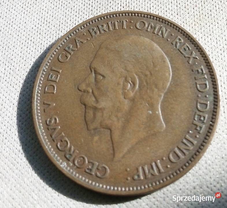 WIELKA BRYTANIAONE PENNY1935 r Numizmatyka Legionowo