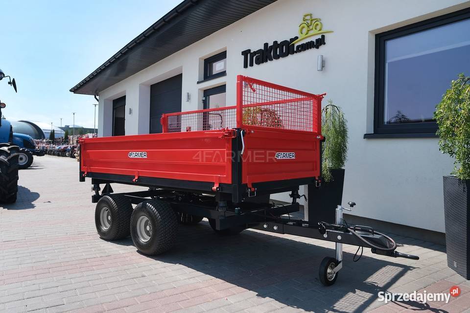 Przyczepa rolnicza dwuosiowa 25T z kiprem i podkarpackie Tajęcina