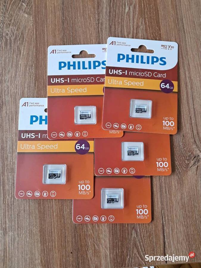 nowa karta Philps 64GB micro SDXC ultra speed Pojemność 8 GB i więcej świętokrzyskie Sandomierz