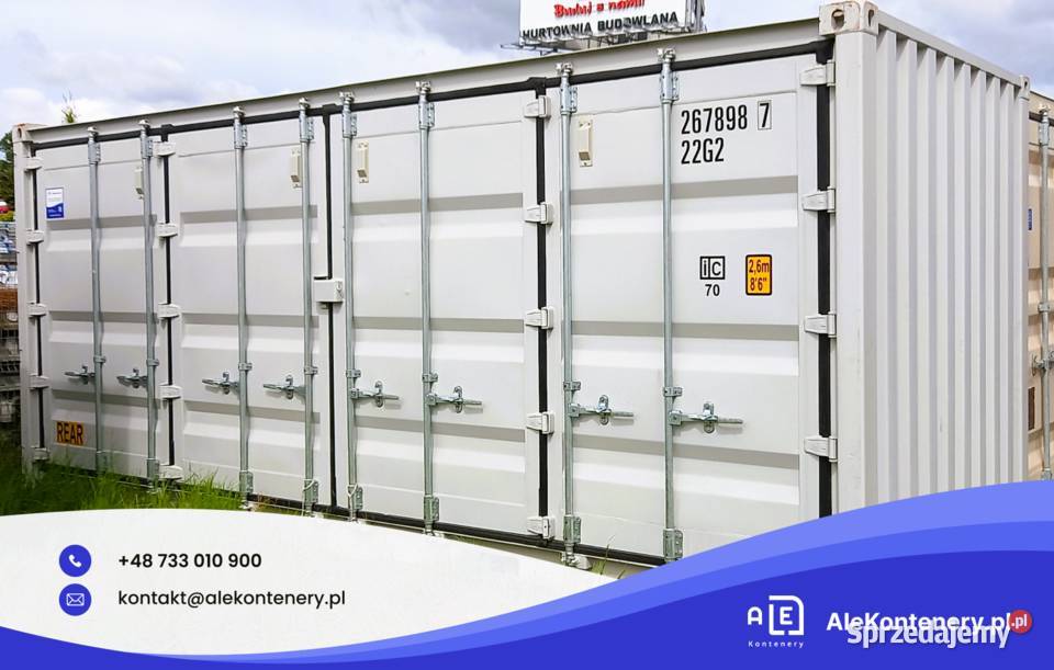 KONTENER MORSKI 20 otwierany bok i szczyt NOWY Magazynowanie Kębłowo