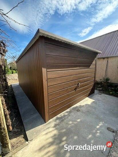 Garaż blaszany 3x5 drewnopodobny jednospadowy Kraków