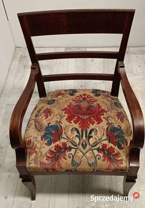 krzesło fotel design art deco do biurka gabinetu łódzkie Radomsko sprzedam