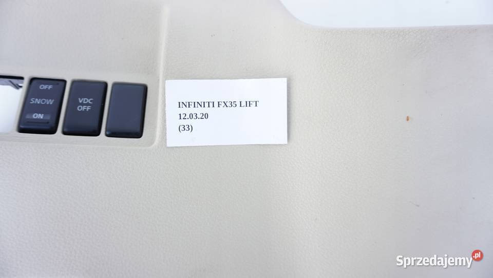 PANEL OSŁONA POD KIEROWNICĘ INFINITI FX35 FX45 wielkopolskie Nowy Tomyśl