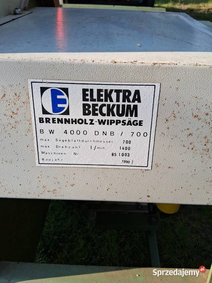 Piła wahadłowa Elektra Beckum dolnośląskie Bardo