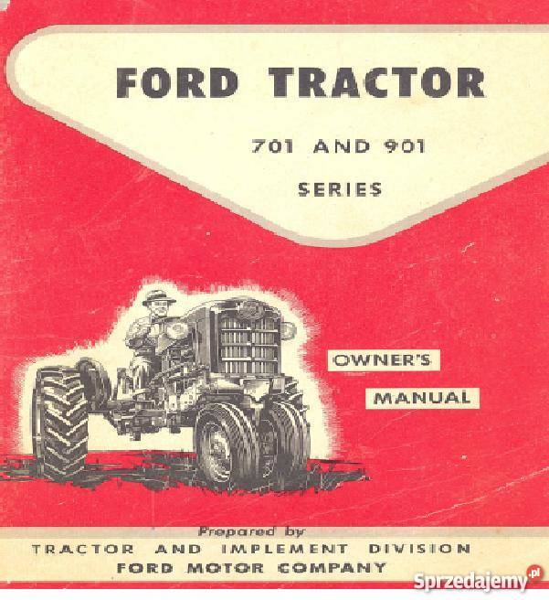 Ford 701 901 instrukcja obsługi wysyłka ciągnik