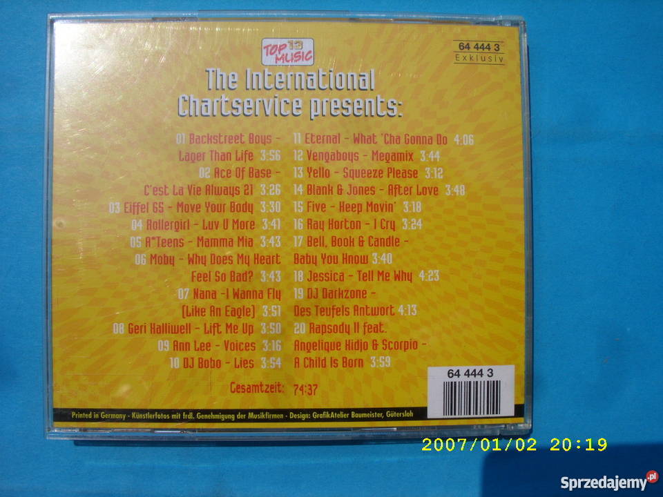 Skladanka CD 20 TOPHITS 12000 Wołów