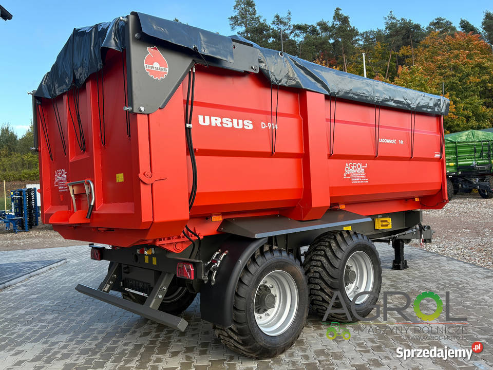 Przyczepa skorupowa URSUS D 914 14 ton PRONAR nieuszkodzony Iława