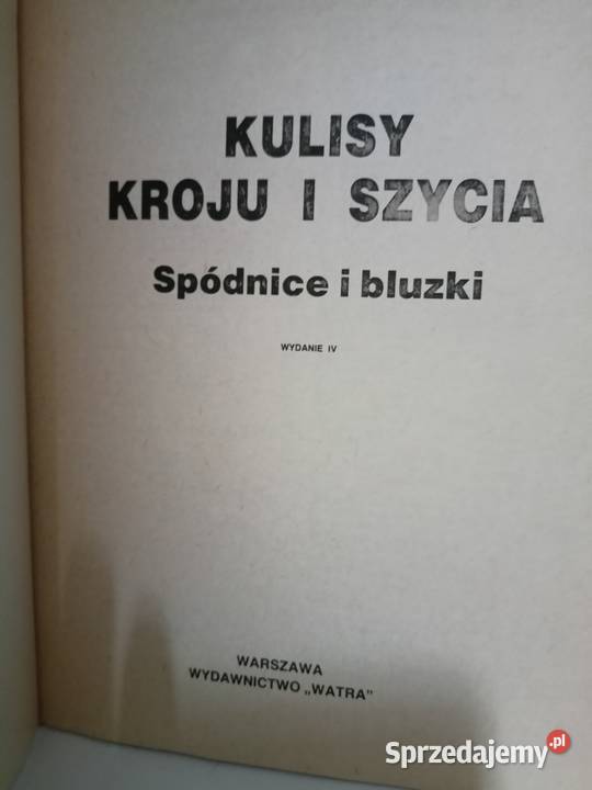 Kulisy kroju i szycia książki Warszawa kompendium, repetytorium, opracowanie