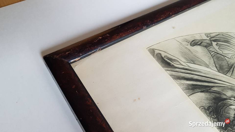 Stara grafika Mikolas Ales Severni Prusmyky Malarstwo śląskie Dąbrowa Górnicza sprzedam