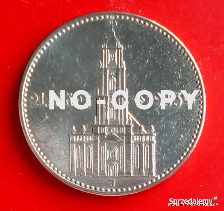2 Marki 1934 J Niemcy Srebro Kościół Data dolnośląskie