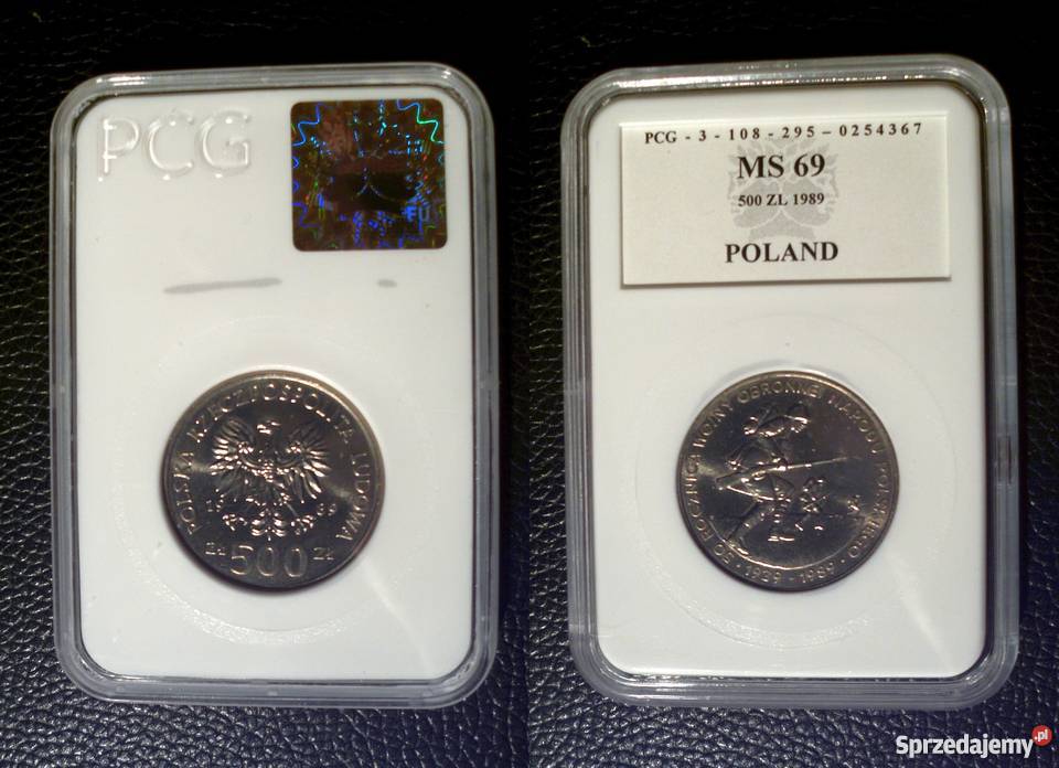 500 złotych 1989 Wojna obronna GRADING MS69 Kraków