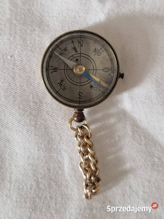 Zabytkowy kieszonkowy kompas turystycznywojskowy Kolekcje Warszawa