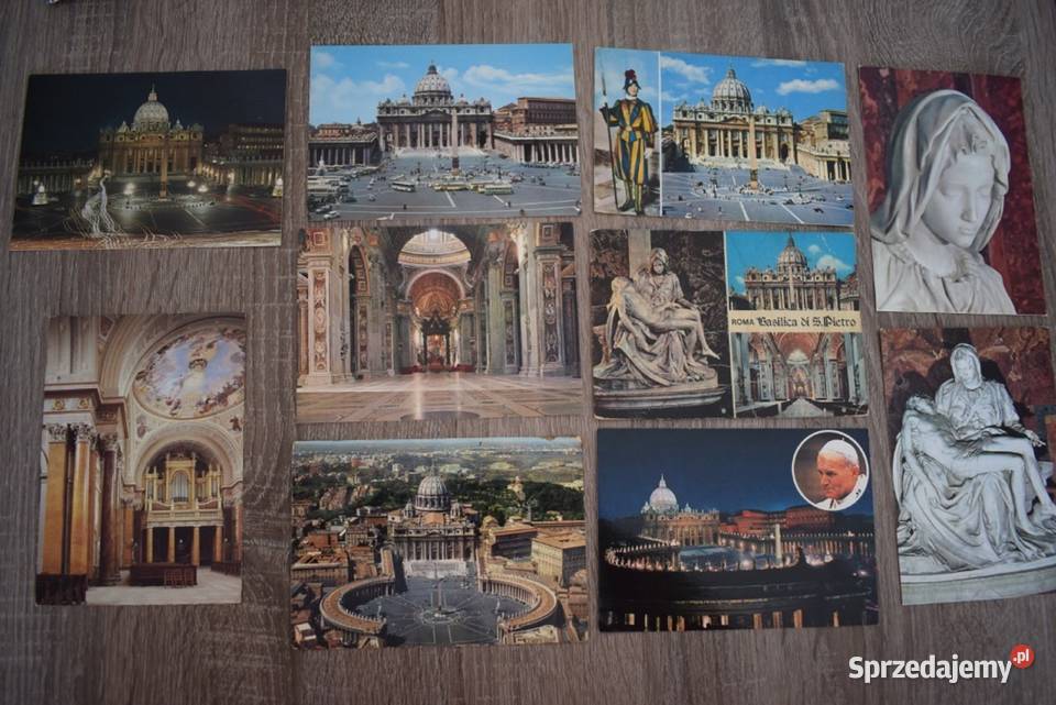 Watykan Bazylika San Pietro Papież pocztówki z