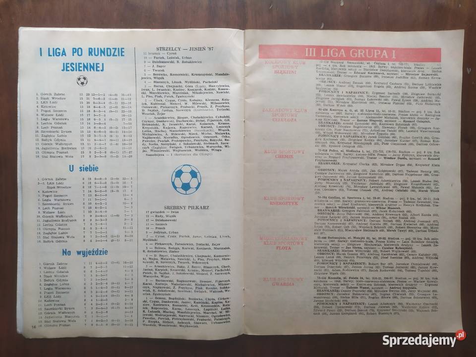 Skarb kibica liga polska wiosna 1988