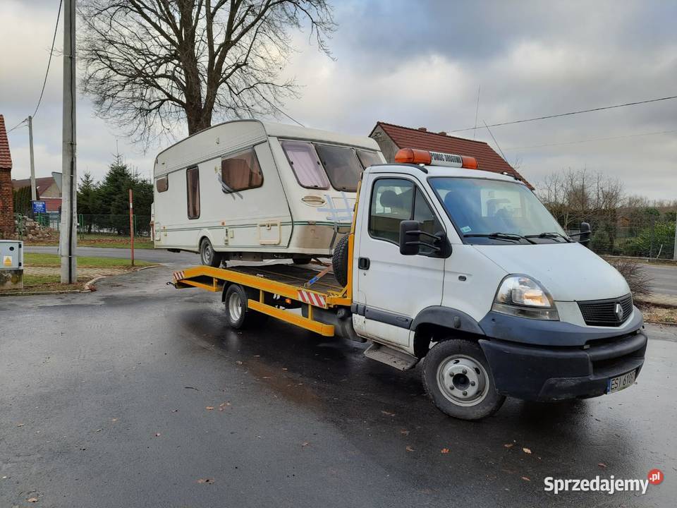 Transport przyczep kempingowych AUTO LAWETA Złoczew usługa