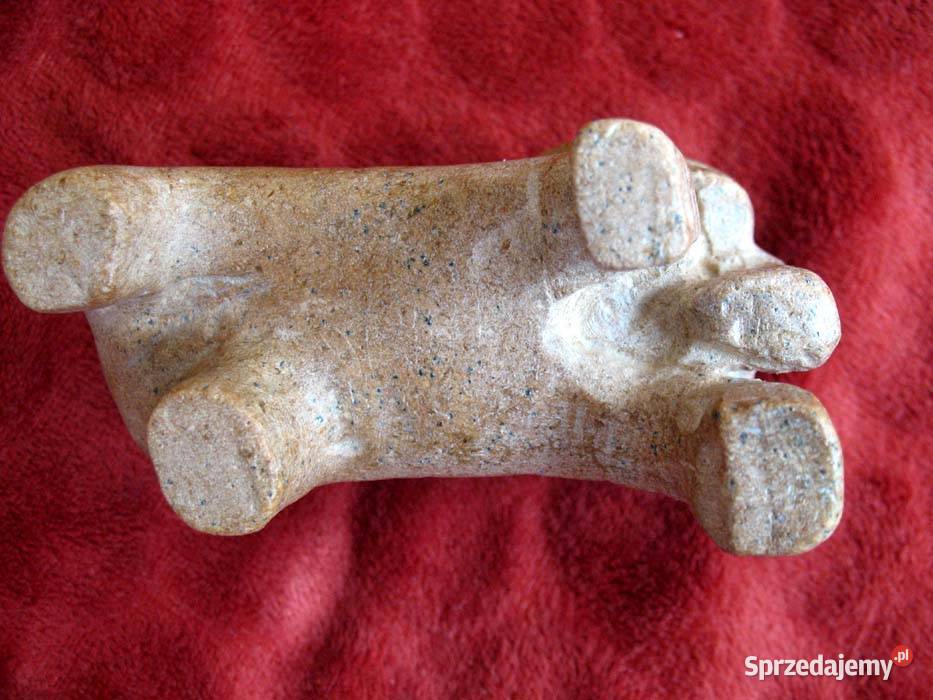 Słoń Kamienna rzeźba figurka mała 7 x 10 x 5 Figurki i rzeźby Siedlce