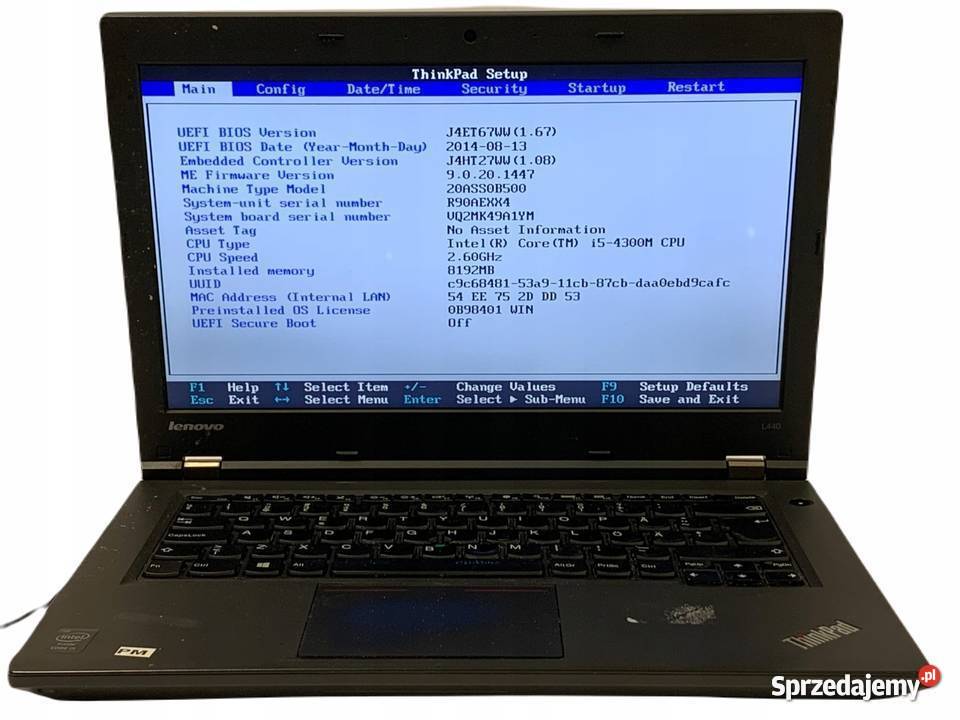Lenovo ThinkPad L440 14 i5 8GB Ram 128GB SSD Warszawa sprzedam