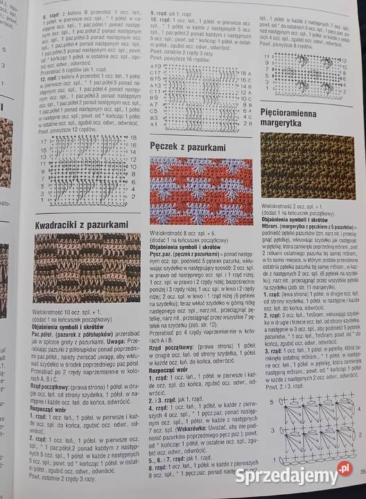 Szydełkowanie 275 splotów Wydawn RM 2004 r Rok wydania 2004 Koźminek