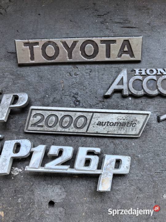 Zestaw znaczków 125p 126p metalowe Mościska