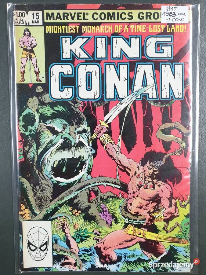 King Conan 9 oryginalnych komiksów Marvel USA Gdynia