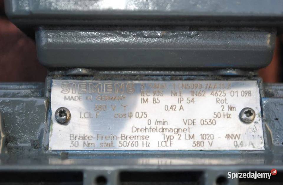 Silnik elektryczny kołnierz 018kw 322obr HAMULEC