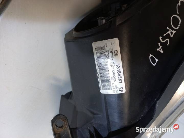 LAMPA LEWA PRZEDNIA OPEL CORSA D 13186381 osobowe Chełm