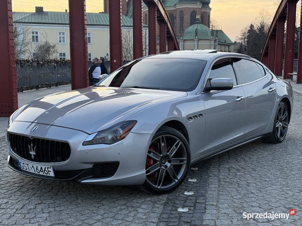 Maserati Quattroporte4x4 Xenon 30 BenzynaSkóry podgrzewane fotele Poznań