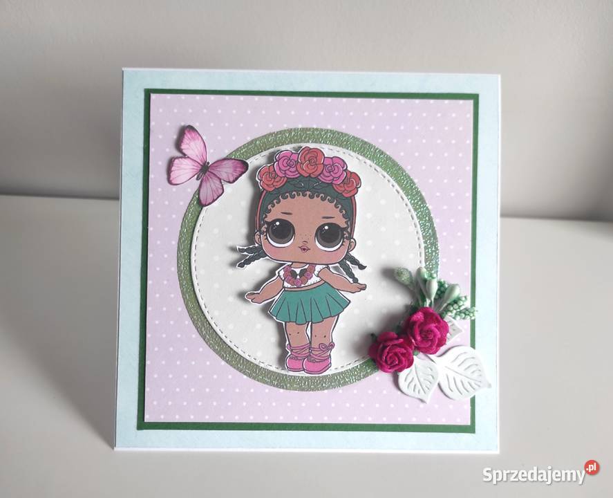 Kartka ręcznie robiona na urodziny LOL 2