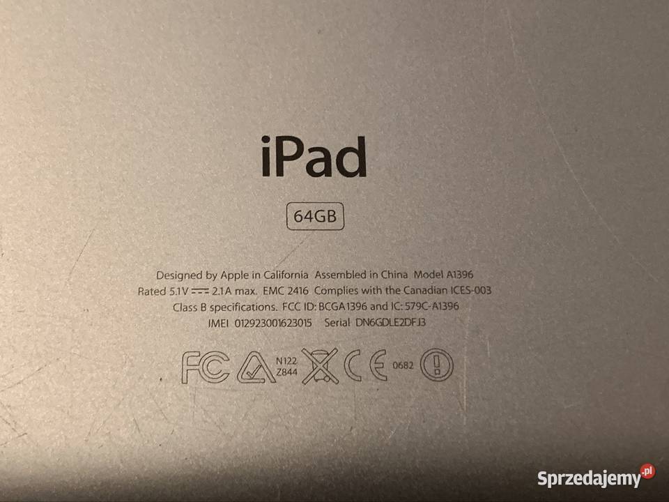 Apple iPad 2 a1395 mazowieckie Kobyłka