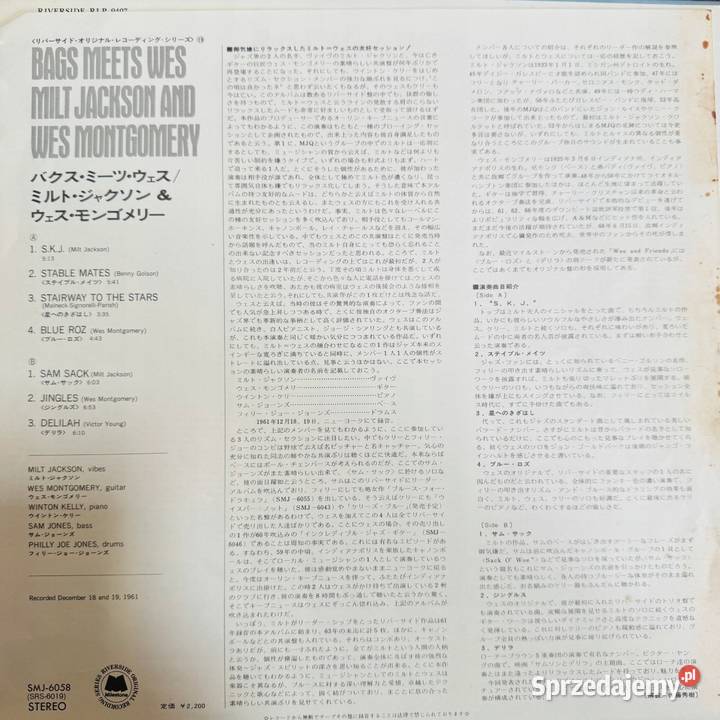 Milt Jackson Wes Montgomery Begs Meets Wes EXEX Muzyka pomorskie Gdynia