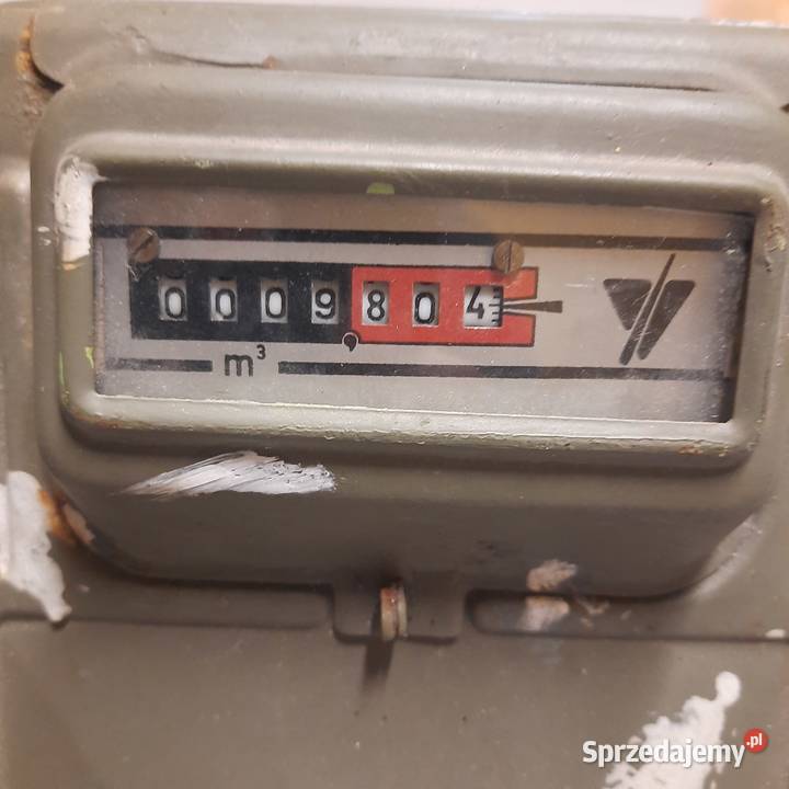Gazomierz PRL licznik gazu PRL ozdoba prl małopolskie