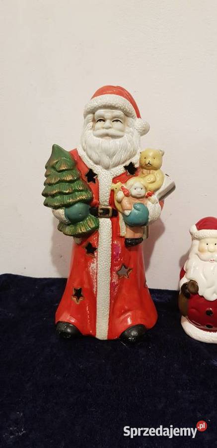 Porcelanowe Figurki kominek Święty Mikołaj Nysa