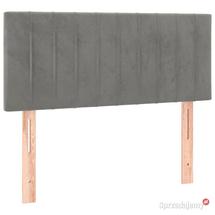Zagłówek do łóżka z LED jasnoszary 100x5x7888 Warszawa