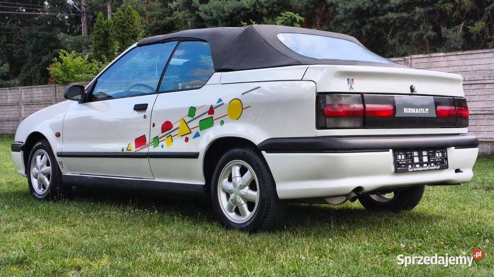 RENAULT 19 CABRIOLET 1996 Biały Metalik El dach wspomaganie kierownicy 19 Zgierz