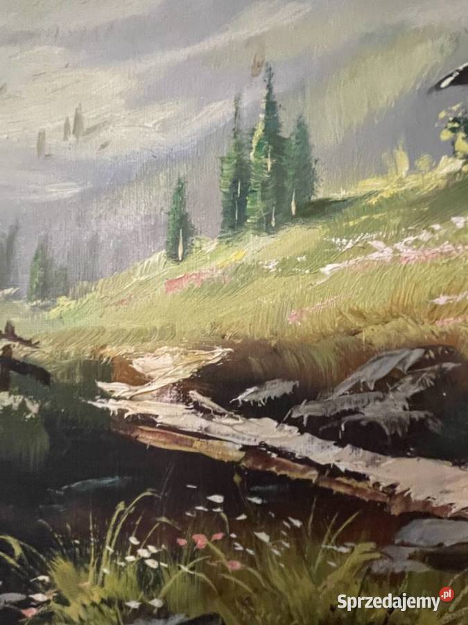 Pejzaż obraz olejny malowany na płótnie Legnica