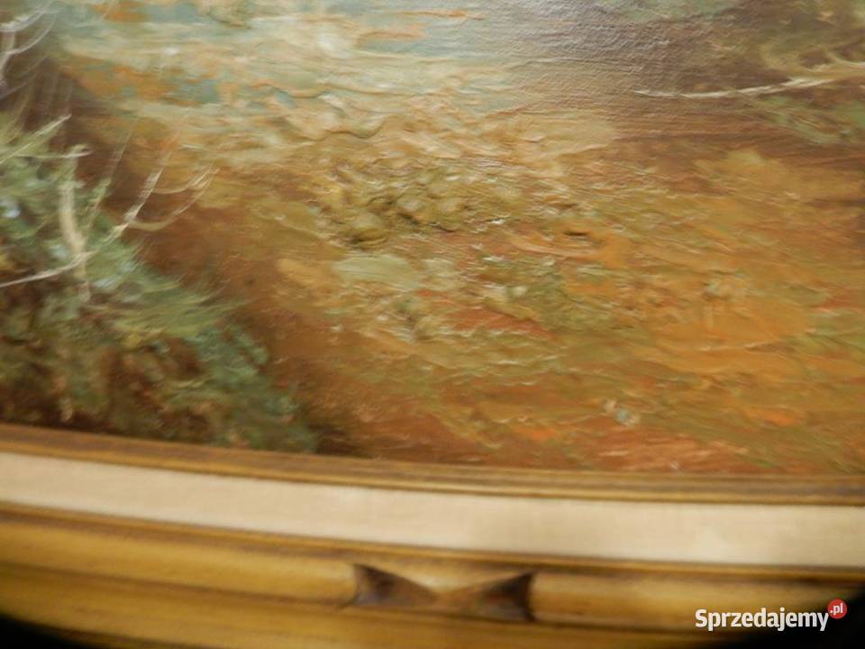 Potężny Obraz Olejny 111x80 Eugene KINGMAN Piła sprzedam